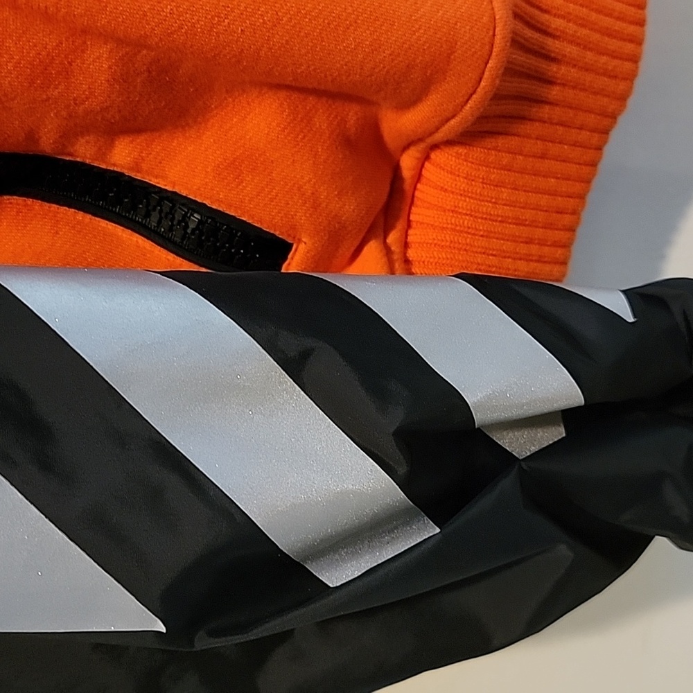 Moncler Off White Rare Orange Hoodie Jacket xxxl - Picture 8 of 16
